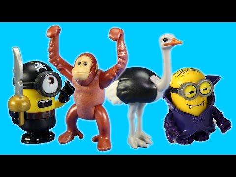 Minions Toys Funny Stop Motion Compilation │Zoo Animals Pirates Halloween – Toy videos for kids