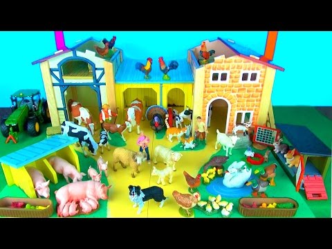 Toy Farm Animals for Kids – Learn Fun Facts about Baby Farm Animals and their Sounds in English