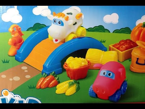 Funny Farm Animal Video For toddlers, children, babies. Fun with, pig,cow and farmland