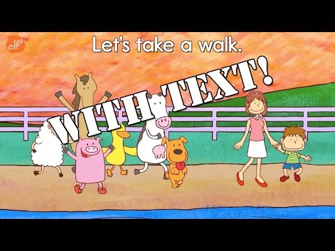 Farm Animals Song with Lyrics – Walk Around the Farm – ELF Learning