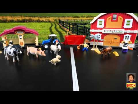 Farm Animals toys playing Stopmotion kids parents will enjoy!!! funny