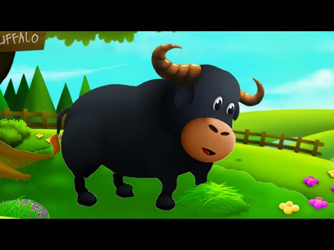 Baby Learn Farm Animals Names and Sounds With Funny Cartoon Characters