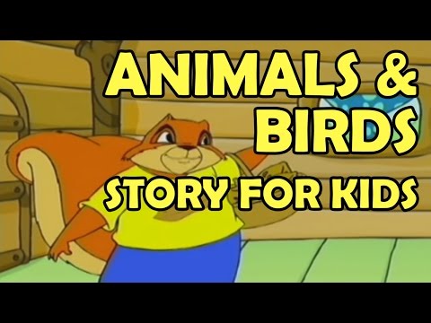 Animals & Birds Story for Kids 2015 || Funny Animals Cartoons Stories